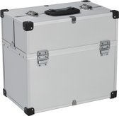 vidaXL - Gereedschapskoffer - 38x22,5x34 - cm - aluminium - zilverkleurig
