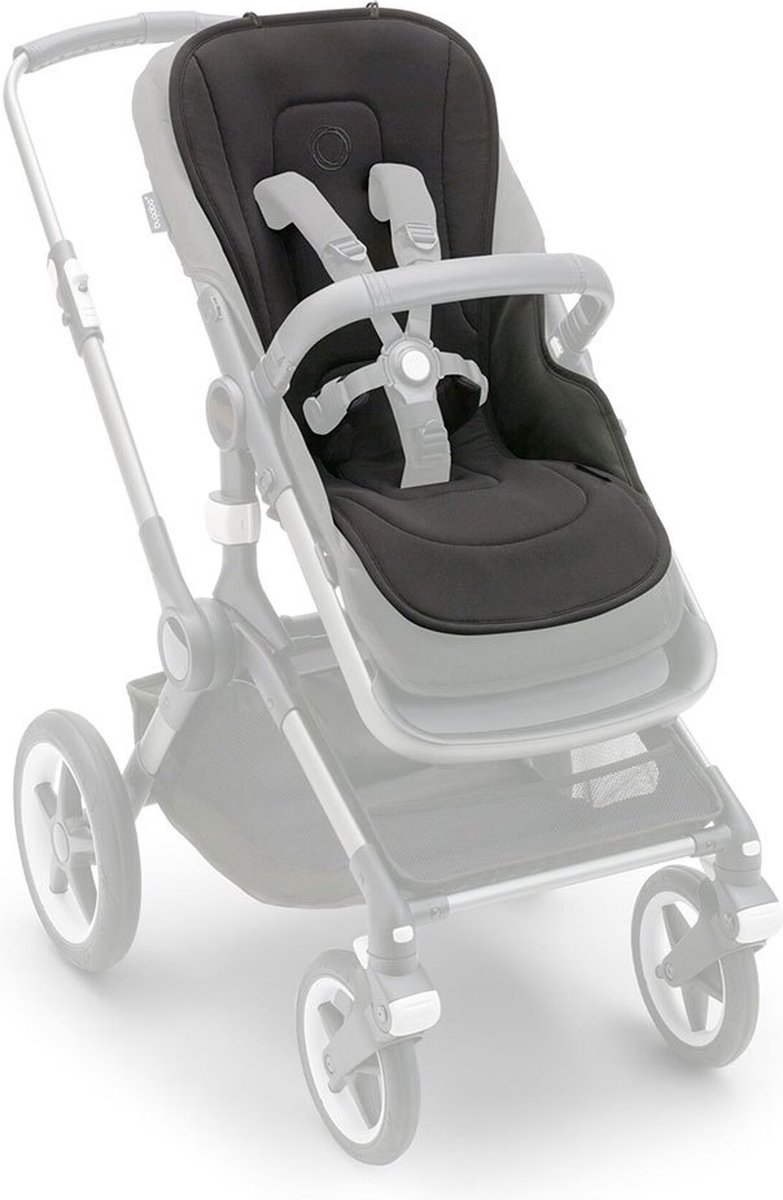 Bugaboo dual comfort seatliners voor kinderwagens, Midnight Black thumbnail 4