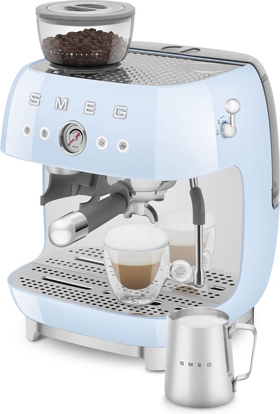 Overige kenmerken - Smeg 8017709329815 - SMEG EGF03PBEU - Espressomachine met geïntegreerde bonenmaler - Pastelblauw