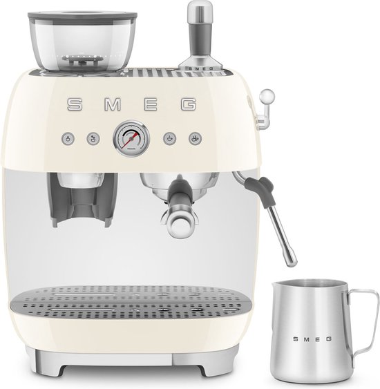 SMEG EGF03CREU - Espressomachine met geïntegreerde bonenmaler - Crème