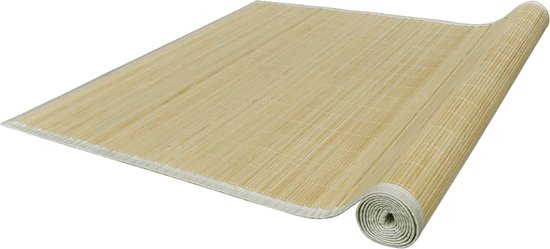 Tapis rectangulaire en bambou 80 x 300 cm (Neutre)