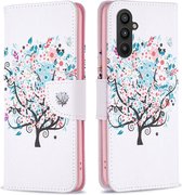 Samsung Galaxy A24 Case Wallet Book Case Fleurs Tree Print