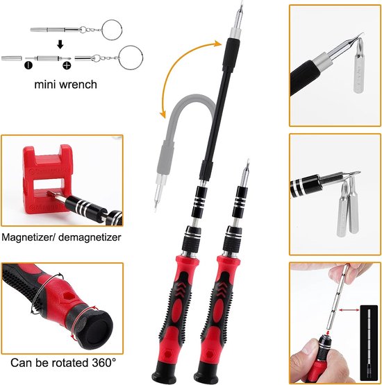 18 en 1 tournevis de précision magnétique outils de réparation