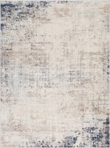 SURYA Vloerkleed - Woonkamer, Slaapkamer - Modern Abstract Tapijt ALIX - Grijs/Blauw - 140x200 cm