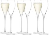 LSA - Glas à Vin ou Prosecco 250ml Set de 6 Pièces - Transparent