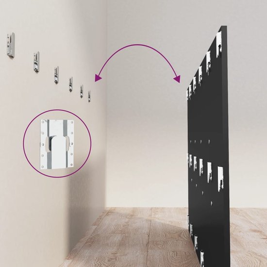 VidaXL Tête De Lit à LED, Accessoire De Lit, Tête De Cadre De Lit Meuble De Chambre Coucher Noir 200x18 5x103 5 Cm Bois 837366