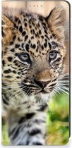 Beschermhoesje met foto OPPO A78 | A58 5G Smart CoverCase Baby Luipaard