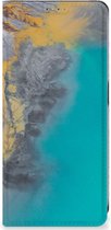 Hoesje OnePlus Nord CE 3 Lite Flip Case Marble Blue Gold