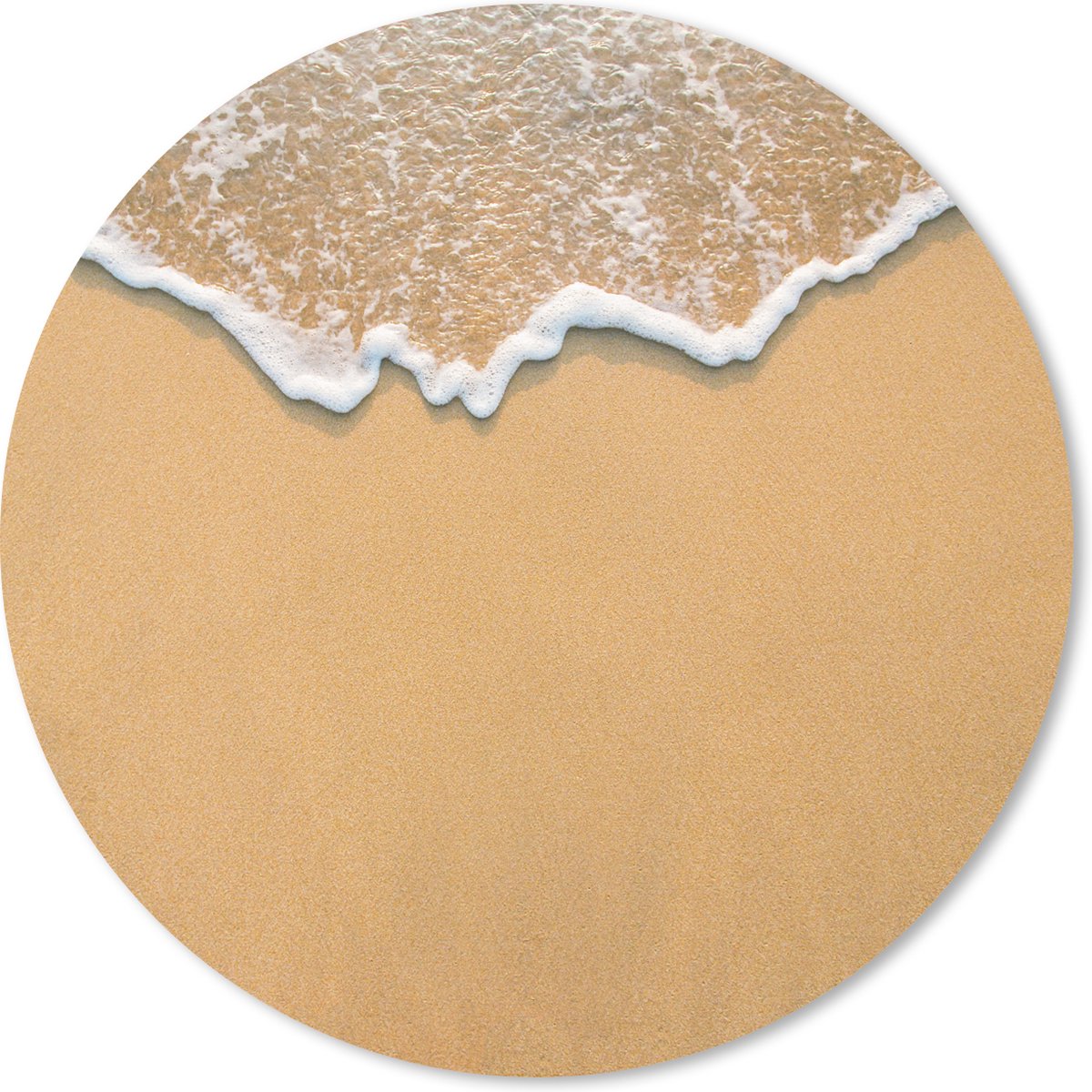 Muismat rond 30x30 cm - Mousepad Strand - Zomer - Zee - Ronde muismatten