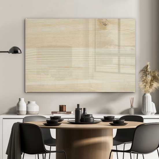MuchoWow® Peinture sur verre 120x80 cm - Peinture sur verre acrylique - Une structure en bois clair - Photo sur verre - Peintures