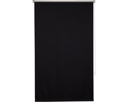Happyment Luxe Rolgordijn Zwart - 60x160cm - Rolgordijnen verduisterend - Luxaflex - Isolerend - Zonder of met boren