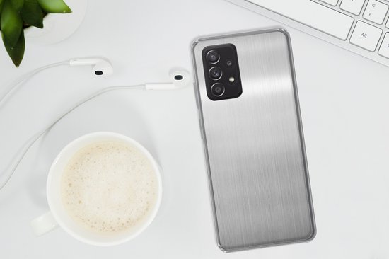 Coque Samsung Galaxy A33 5G - Impression métallique - Argent - Grijs - Coque en Siliconen -