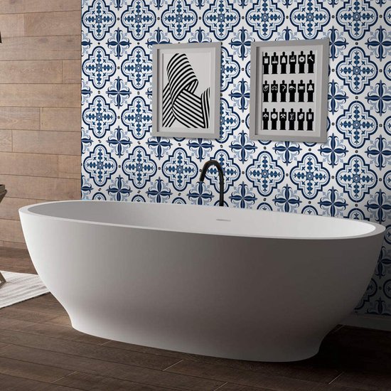 Ulticool Décoration Stickers carrelages - Delft Blauw Wit Nederland - 15x15 cm - 15 pièces