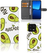 GSM Hoesje Xiaomi 13 Pro Mobiel Bookcase Valentijn Cadeautje Haar Avocado Singing