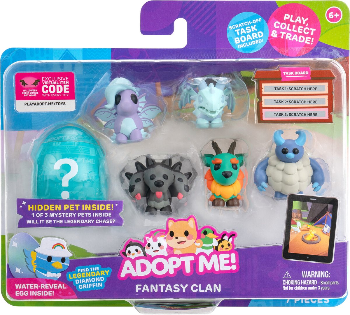 Adopt me! Pets 6-Pack Fantasy Clan