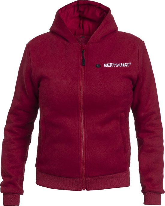 Verwarmd Vest - Dames | Verwarmde Hoodie | Vijf Verwarmingszones | Bordeauxrood | Incl. Powerbank | L