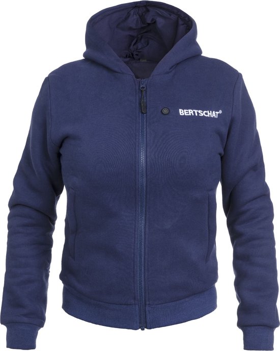 Verwarmd Vest - Dames | Verwarmde Hoodie | Vijf Verwarmingszones | Marineblauw | Incl. Powerbank | L