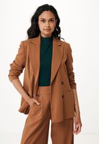Sailor Double Breasted Blazer Dames - Camel - Maat 38