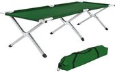 Lit de camp NordFalk XL 190 x 64 cm - Lit de camping | Stretcher | Lit de camping - Aluminium Extra robuste - Vert
