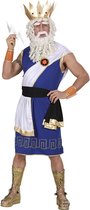 Widmann - Griekse & Romeinse Oudheid Kostuum - Halfgod Zeus Kostuum Man - Blauw - Small - Carnavalskleding - Verkleedkleding