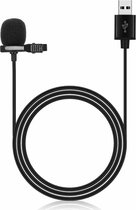 JH-044 Draagbare Clip-on Microfoon - USB A Aansluiting - 360° Draaibaar - Plug & Play - Windgeruis Bescherming
