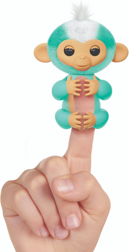 Neuf Fingerlings Interactif Bébé Singe Bleu Sarcelle Ava