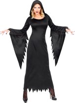 Widmann - Heks & Spider Lady & Voodoo & Duistere Religie Kostuum - Gotische Voodoo Koningin Duistere Zaken - Vrouw - Zwart - Small - Halloween - Verkleedkleding