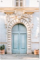 Posters de jardin extérieur Porte - Architecture - Blauw - Maison - 60x90 cm