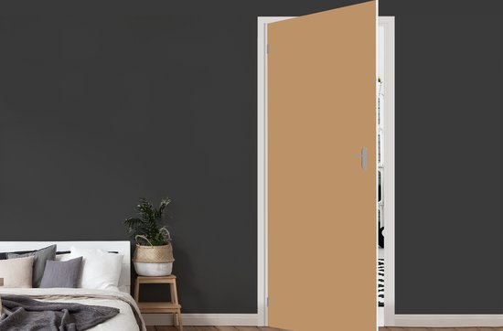 Sticker de porte Terre cuite - Lumière - Palette - 95x235 cm - Poster de porte