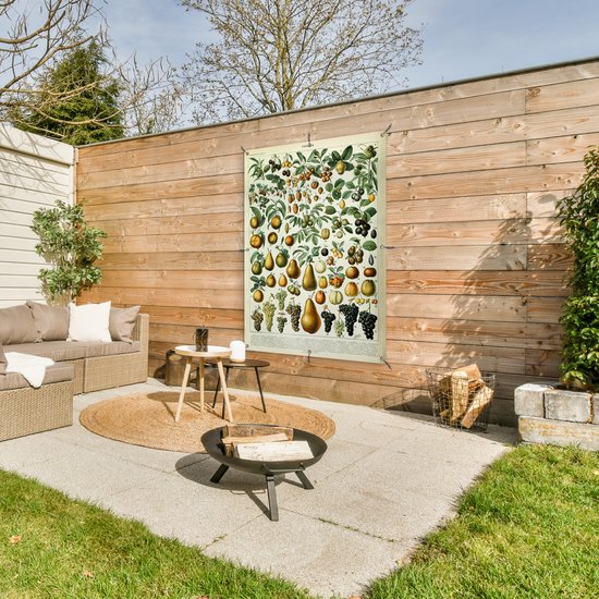 Affiche de jardin Fruit - Poire - Raisin - 90x120 cm