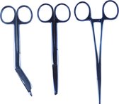 Verpleegkunde set Metallic blauw - Mast Medical – Kocher – Verbandschaar – Chirurgische Schaar - Verpleegkundige - Verpleegkunde