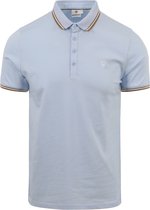 Blue Industry - Piqué Poloshirt Lichtblauw - Modern-fit - Heren Poloshirt Maat L