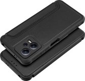 Case2go - Hoesje geschikt voor Xiaomi Redmi Note 12 5G - Schokbestendige Book Case - Zwart
