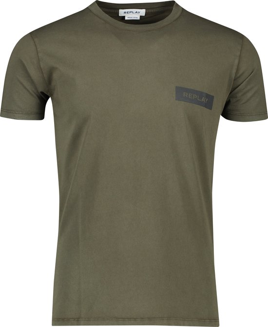 Replay t-shirt groen