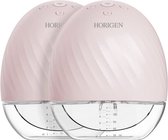 Horigen - Dubbele elektrische Borstkolf - Wearable - Handsfree - In Bra - Roze