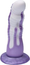 Ylva & Dite - Rhea - Siliconen Dildo met zuignap - Made in Holland - Pastel Violet / Violet Metallic