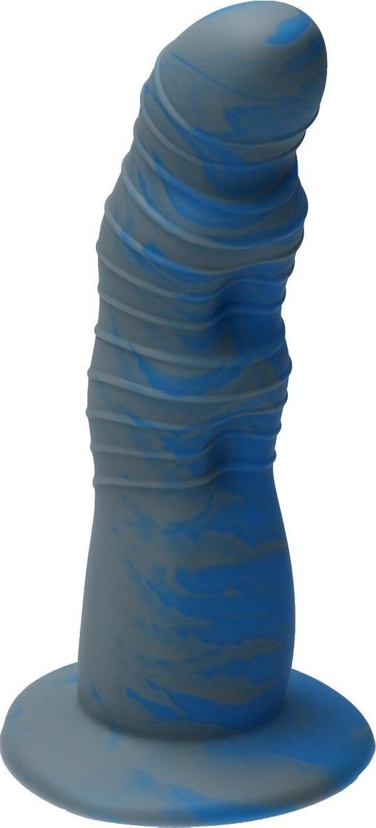 Goedkoopste Ylva & Dite - Rhea - Siliconen Dildo met zuignap - Made in Holland - Grijs / Licht Blauw