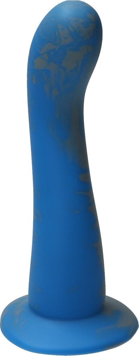 Goedkoopste Ylva & Dite - Swan - Siliconen G-spot / Anale dildo - Made in Holland - Grijs / Licht Blauw