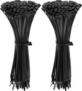 Polyamide kabelbinders, tie rips, zwarte kabelbinders, 200x3,6 mm / 200 stuks