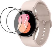 2x Screenprotector geschikt voor Samsung Galaxy Watch 6 40mm - Beschermglas Folie Geschikt voor Samsung galaxy watch 6