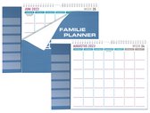 18 maand Familieplanner 2023 - 2024 - 1 juli 2023 t/m 31 dec 2024 - MGPcards - Familyplanner - Maandag - 6 Namen - Licht Blauw