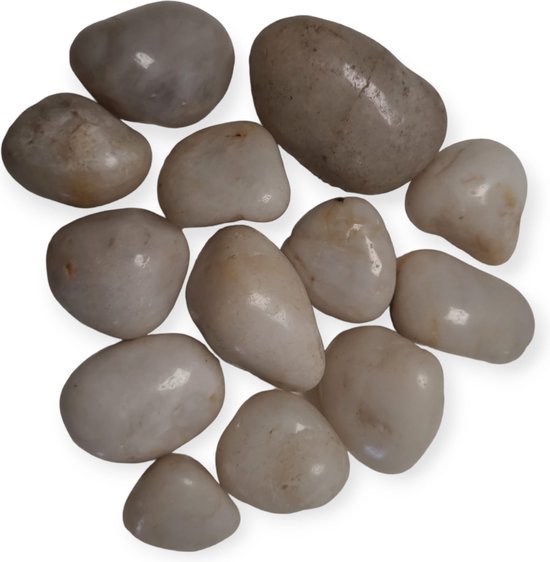 Decoratieve Stenen - Shades of Beige Zwart en Wit - Verschillende grootte - 500 gram