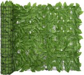 vidaXL-Balkonscherm-met-groene-bladeren-400x100-cm