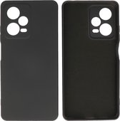 Fashion Backcover Telefoonhoesje - Color Hoesje - Geschikt voor de Xiaomi Redmi Note 12 Pro Plus 5G - Zwart