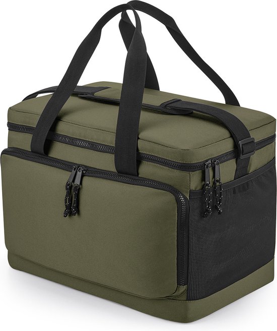 Bagbase Grand sac isotherme plage/camping modèle Bali - 40 x 26 x 28 cm - 2 compartiments - vert armée