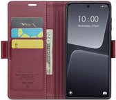 CaseMe 023 Xiaomi 13 Hoesje Portemonnee Book Case Rood