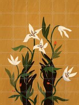 IXXI Tangled - Wanddecoratie - Bloemen en Planten - 120 x 160 cm
