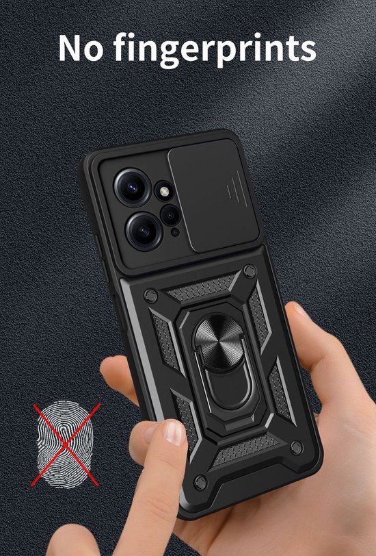 Coque pour Xiaomi Redmi Note 12 Couleur Noir avec Anneau Support Protection  Antichoc - Cdiscount Téléphonie