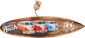 Planche de surf déco marron/décoration murale planche de surf/décoration murale/décoration clôture avec vans VW 40 cm