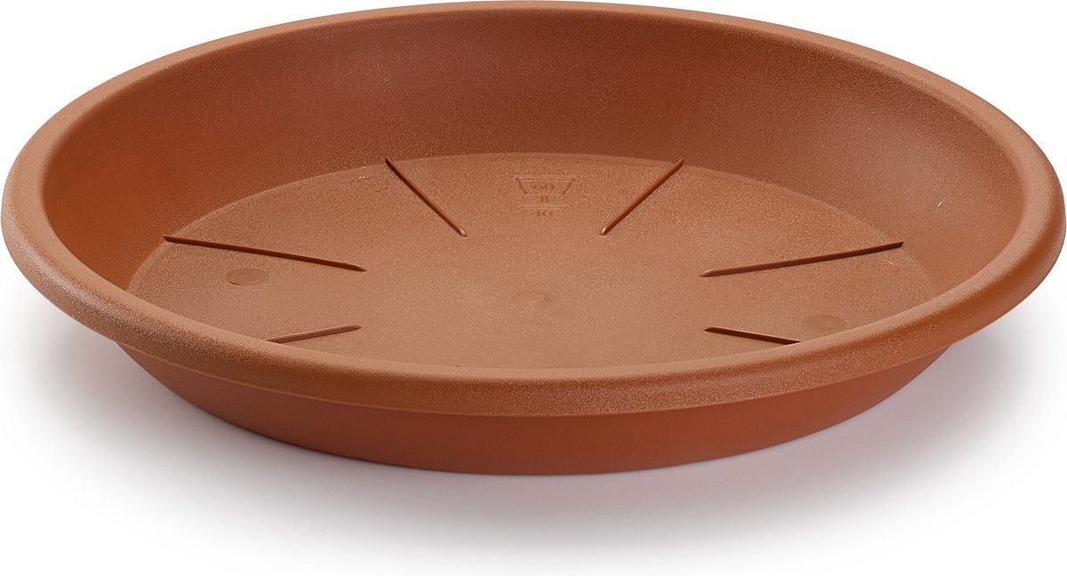 Opvangschaal/onderbord Plantenpot - terracotta - D20 cm - Ku
